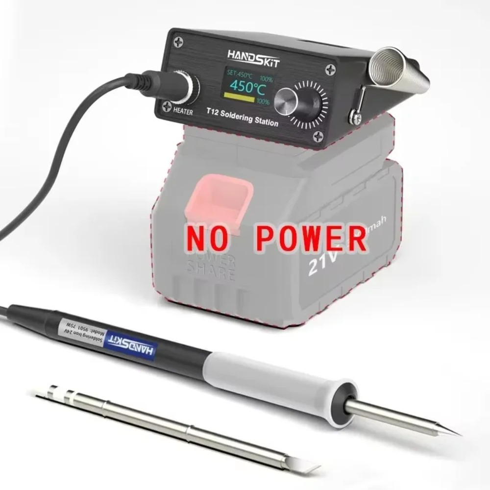 Diy Soldering Station No Electronics - Stasiun Solder Portabel Tanpa Kabel T12