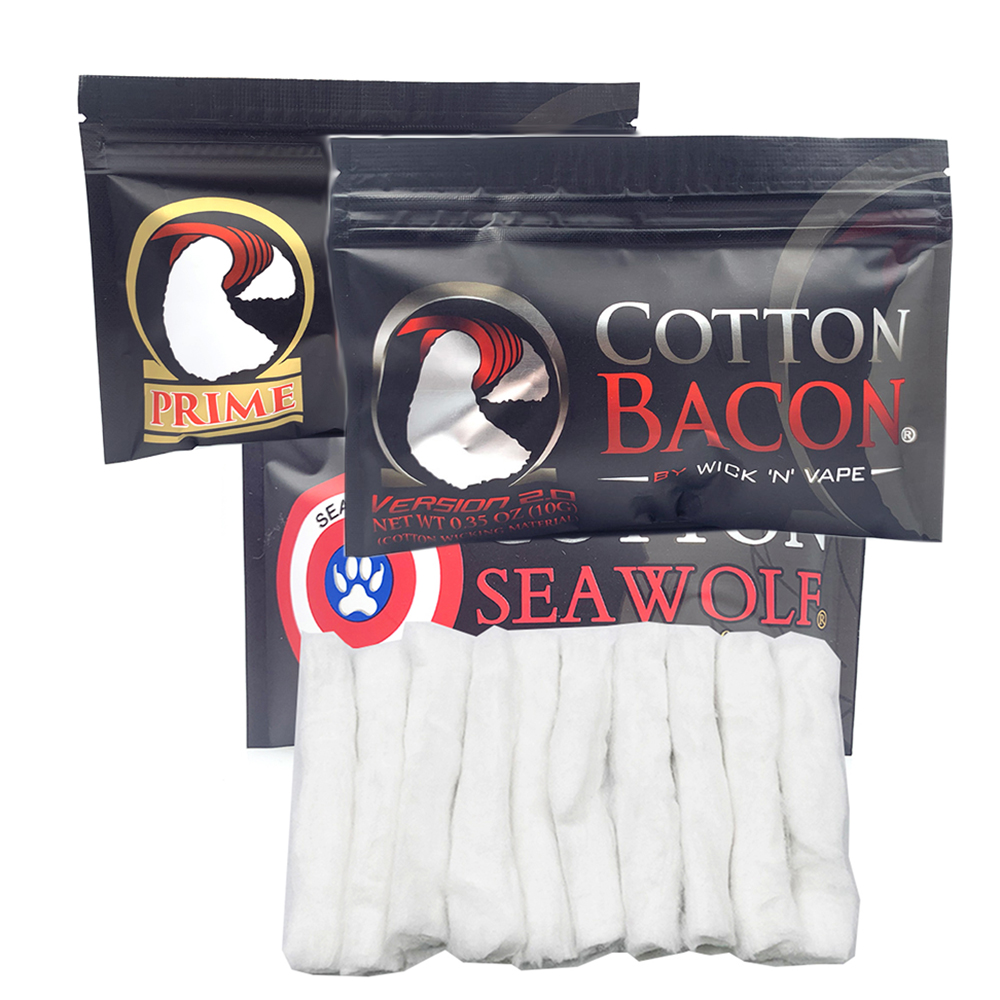 Diy Vape Electronics - 2 Pak Katun Bacon Prime Perak