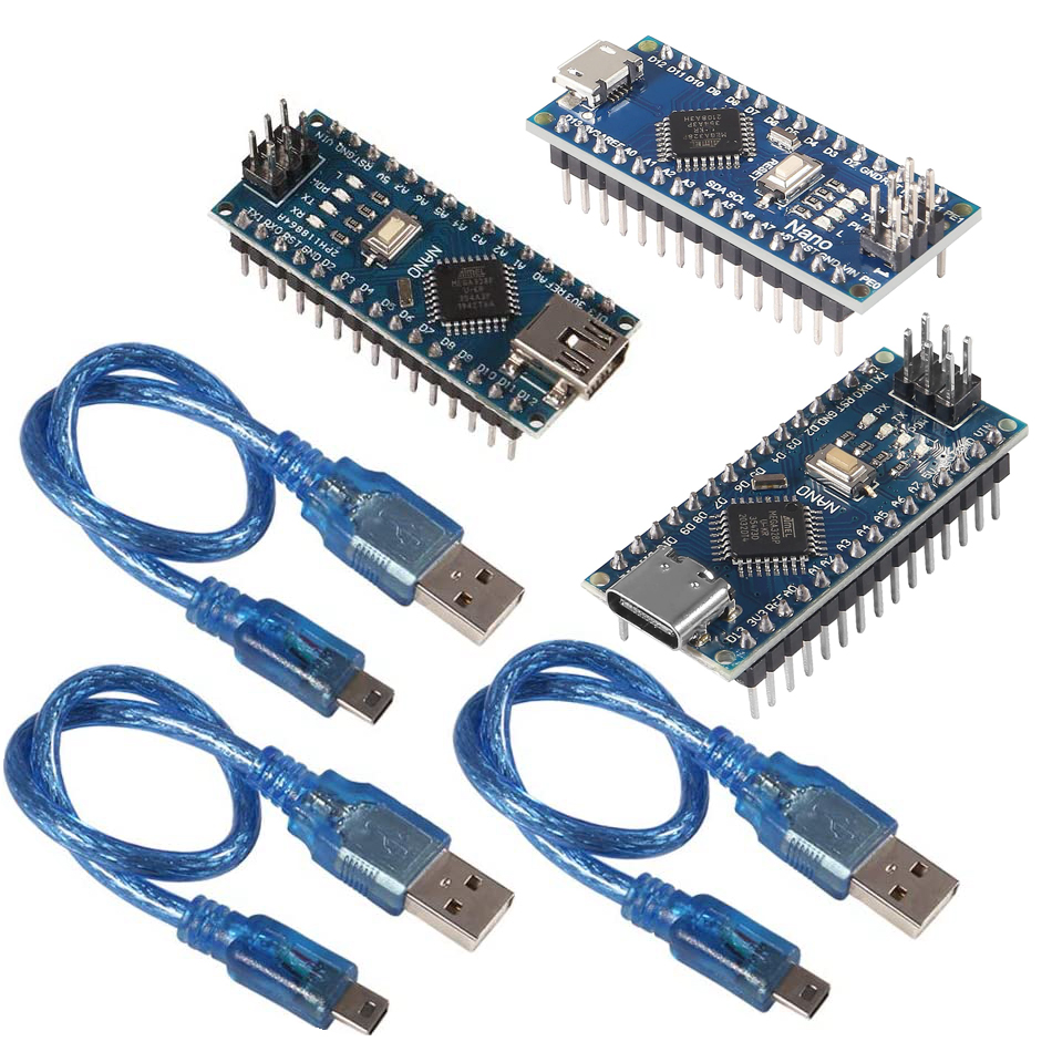 Arduino Uno Starter Kit - Kabel USB papan Nano CH340, modul