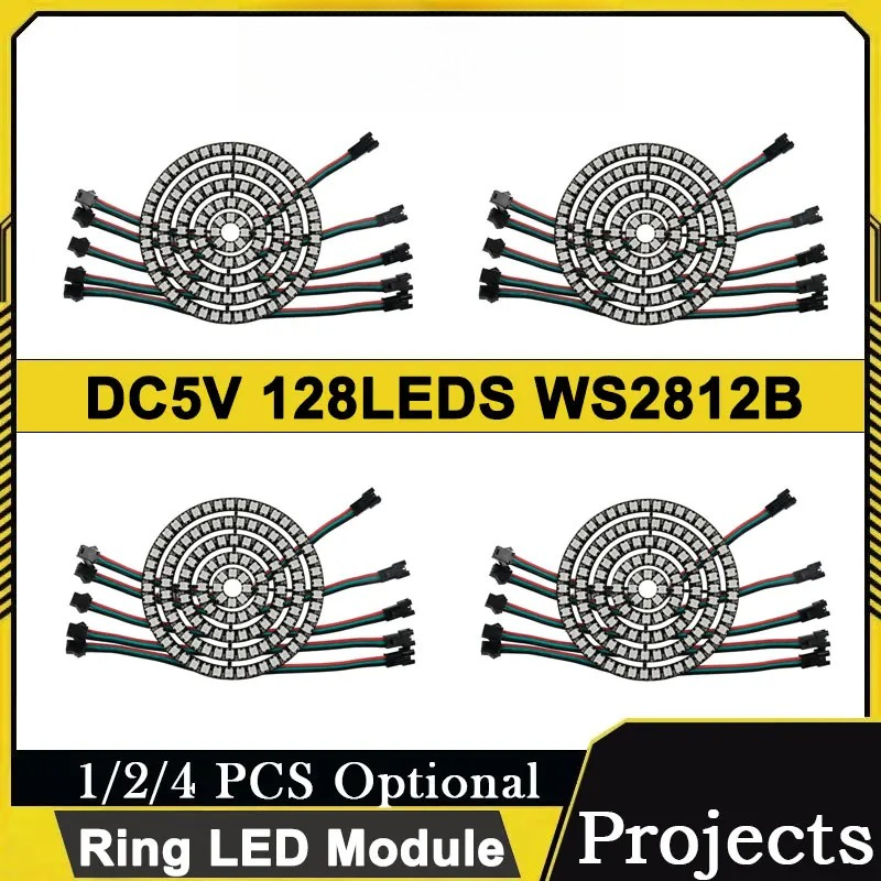 Diy Electronics Address - DC5V WS2812B 128LED Modul Cincin LED
