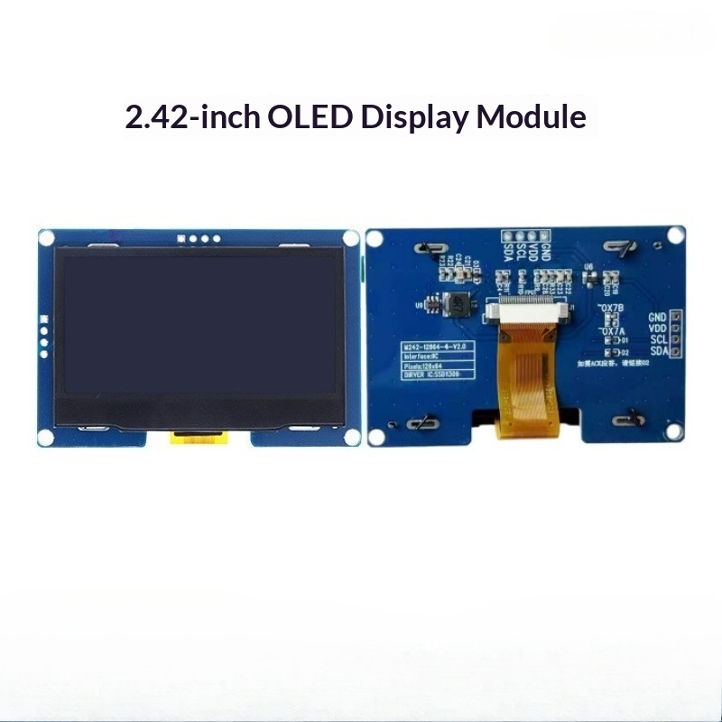 Oled Display Module - Layar LCD OLED 2,42-Inci Layar Monokrom