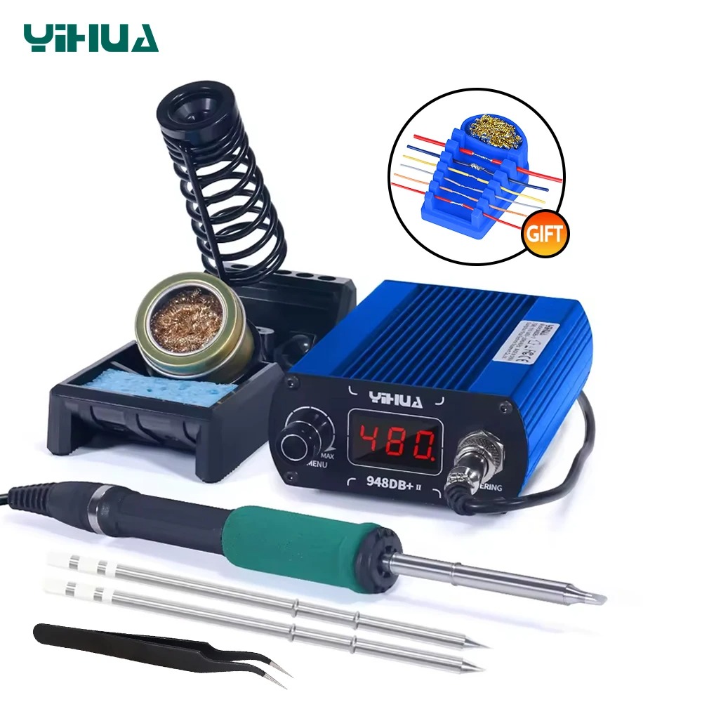 Diy Soldering Station No Electronics - Stasiun Solder Elektronik YIHUA 948DB+-II 75W