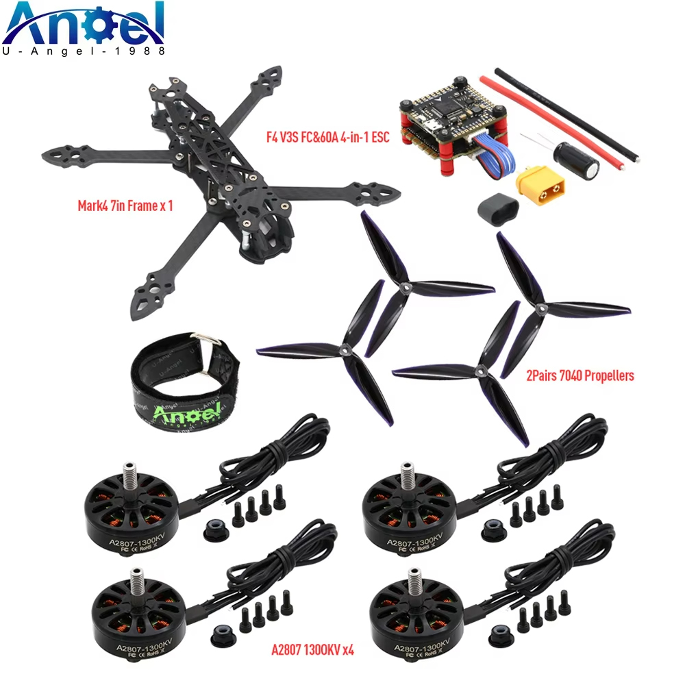 Diy Drone Electronics Kit - Mark4 Mark 4 7 inci 295mm