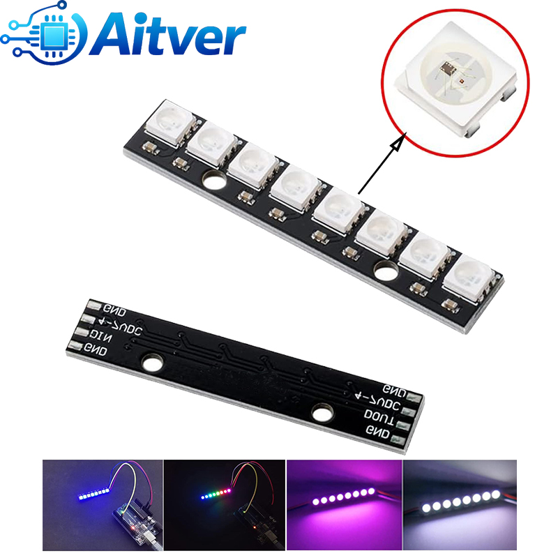 Diy Electronics Address - WS2812B 8Bit RGB LED Modul 5V
