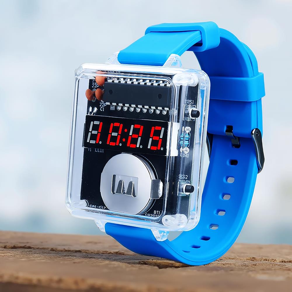 Diy Electronics Youtube - Kit Jam Tangan Elektronik DIY LED