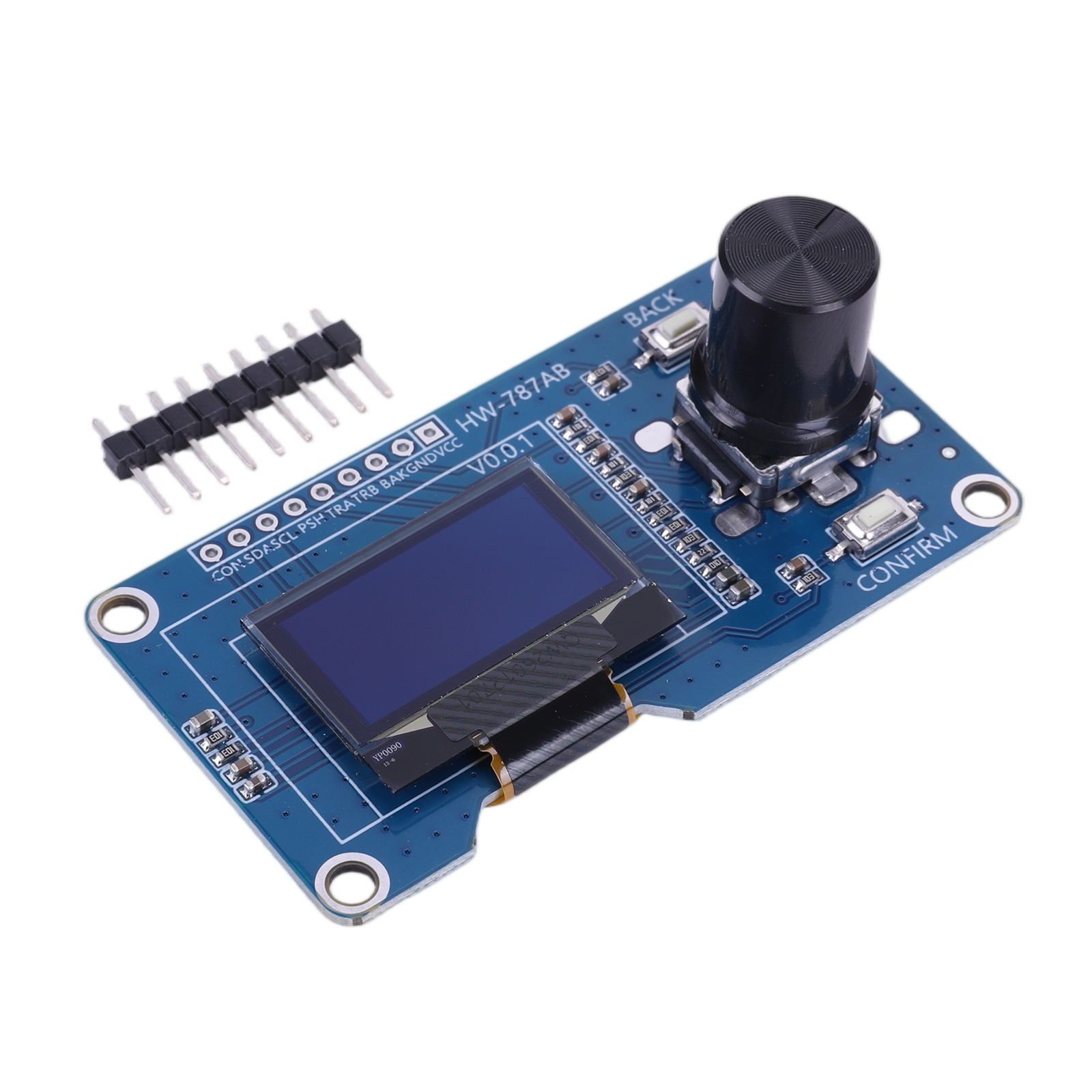 Oled Display Module - Layar OLED I2C dengan Kenop Putar