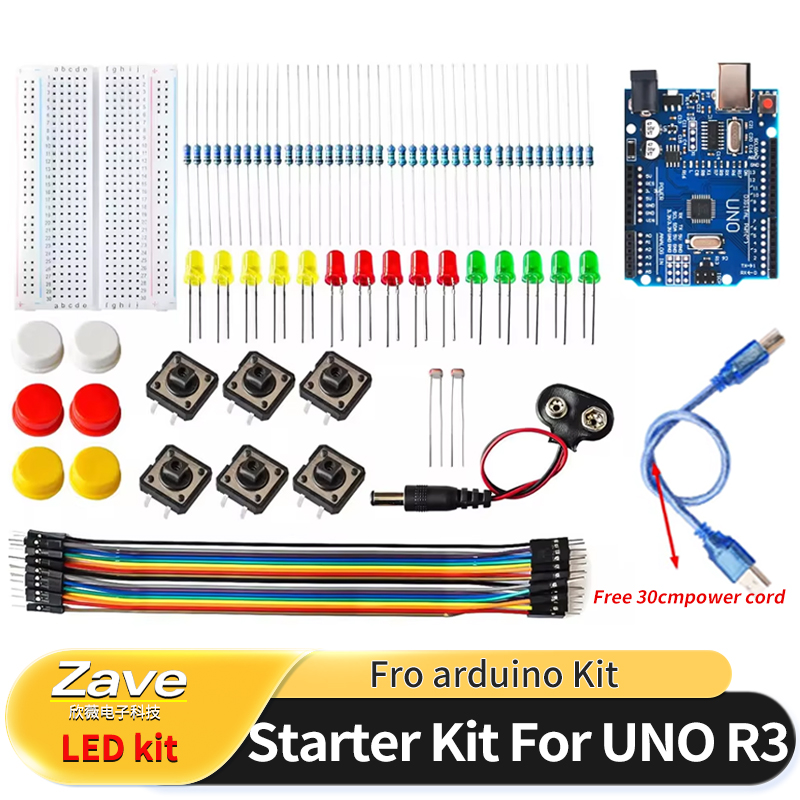 Arduino Uno Starter Kit - Kit Pemula Elektronik Pintar untuk tombol