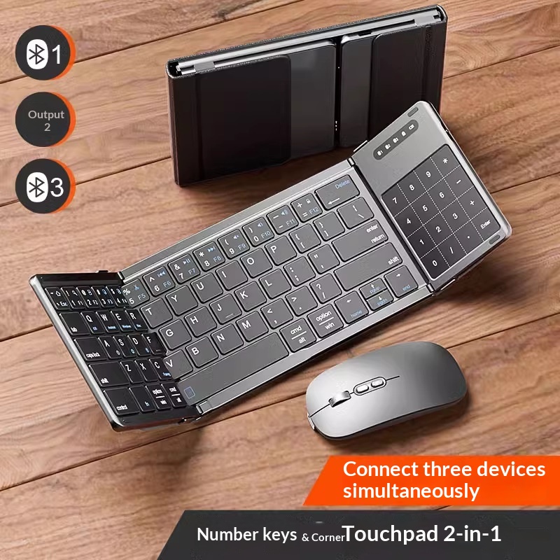 Diy Mouse Electronics - Keyboard Bluetooth Nirkabel Mengzu Tri Fold