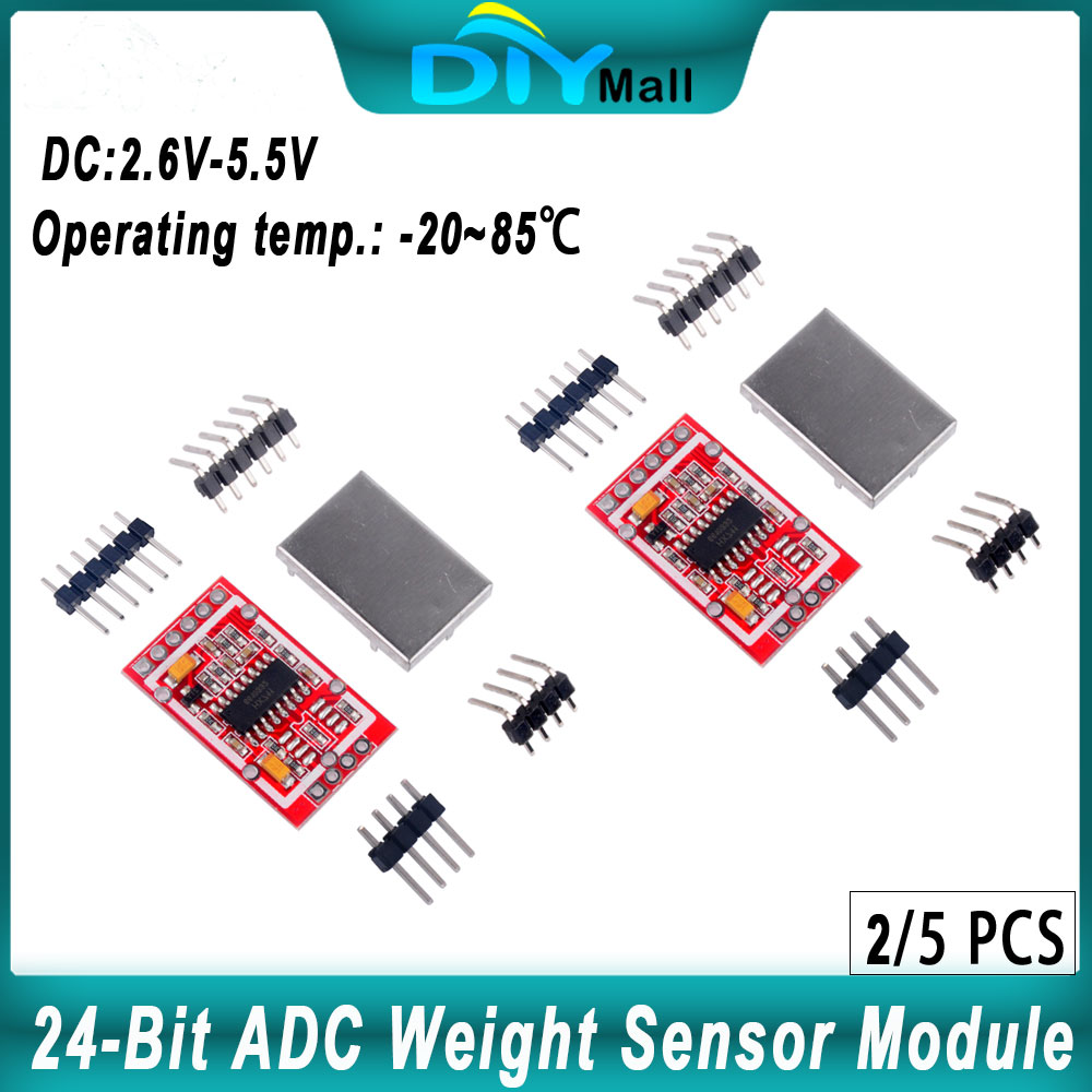 Diy Electronics Load Cell - 2/5 Buah HX711 24-Bit ADC Modul