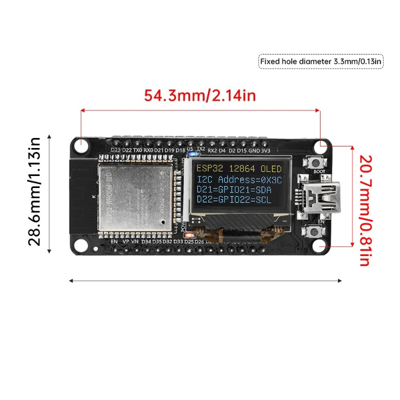 Modul Papan Pengembangan WIFI  - Oled Display Module ulasan dan harga