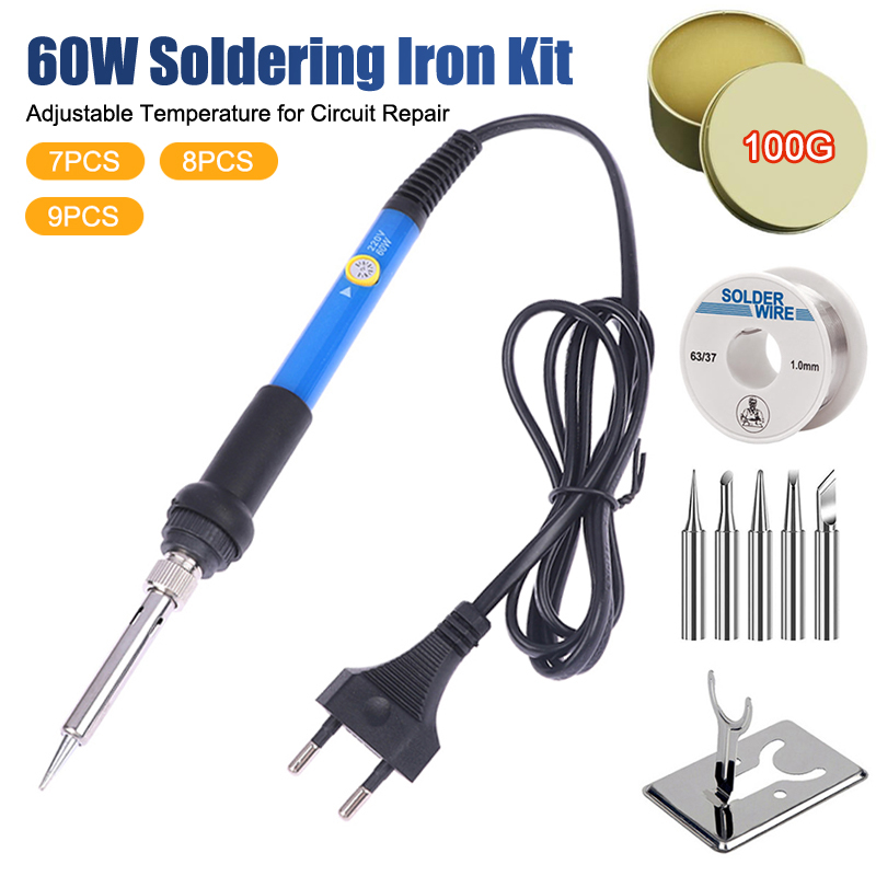 Kit Solder Listrik 220V 60W de - Diy Electronics Tool Kit ulasan dan harga