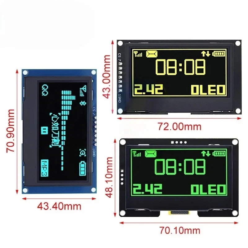 Modul Layar OLED 2.42 Inci 2.4 - Oled Display Module ulasan dan harga