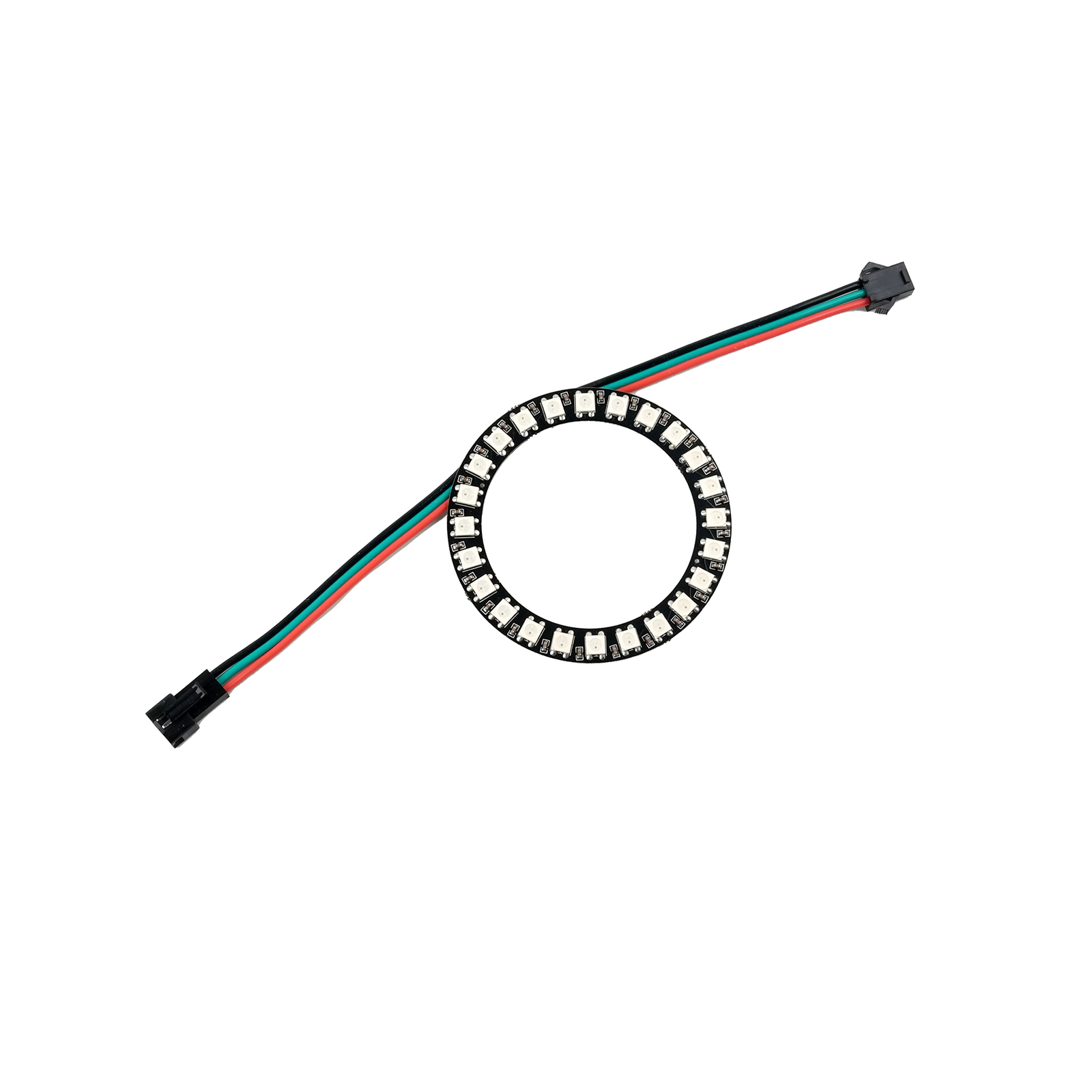 WS2812B 24LED Lampu Cincin DC5 - Diy Electronics Address ulasan dan harga