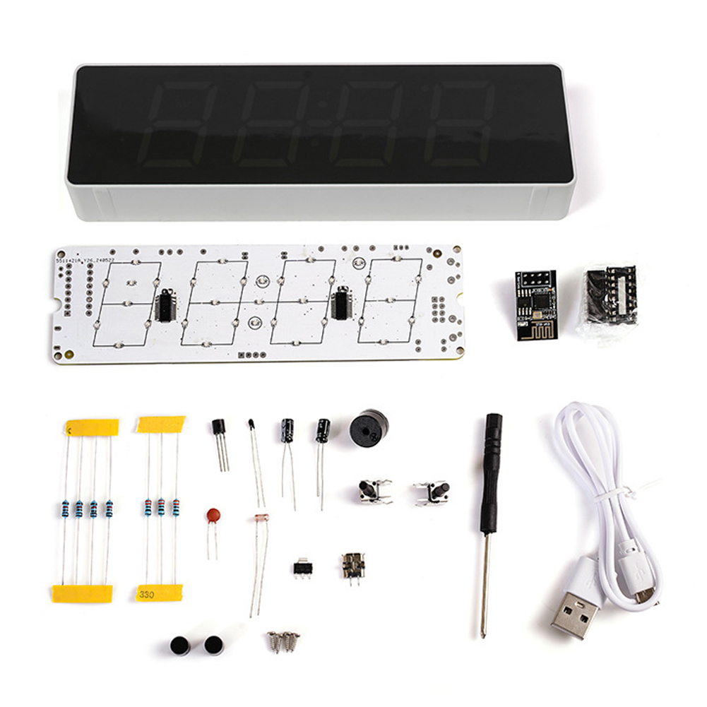 ESP8266 IoT jam WiFi warna-war - Diy Electronics For Beginners ulasan dan harga