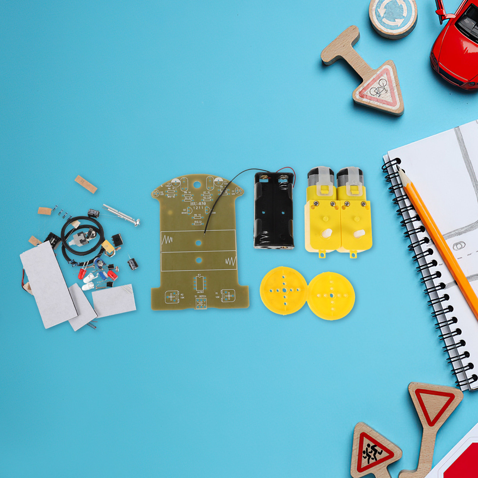 1Set Kit Mobil Robot Pengikut  - Diy Electronics For Beginners ulasan dan harga