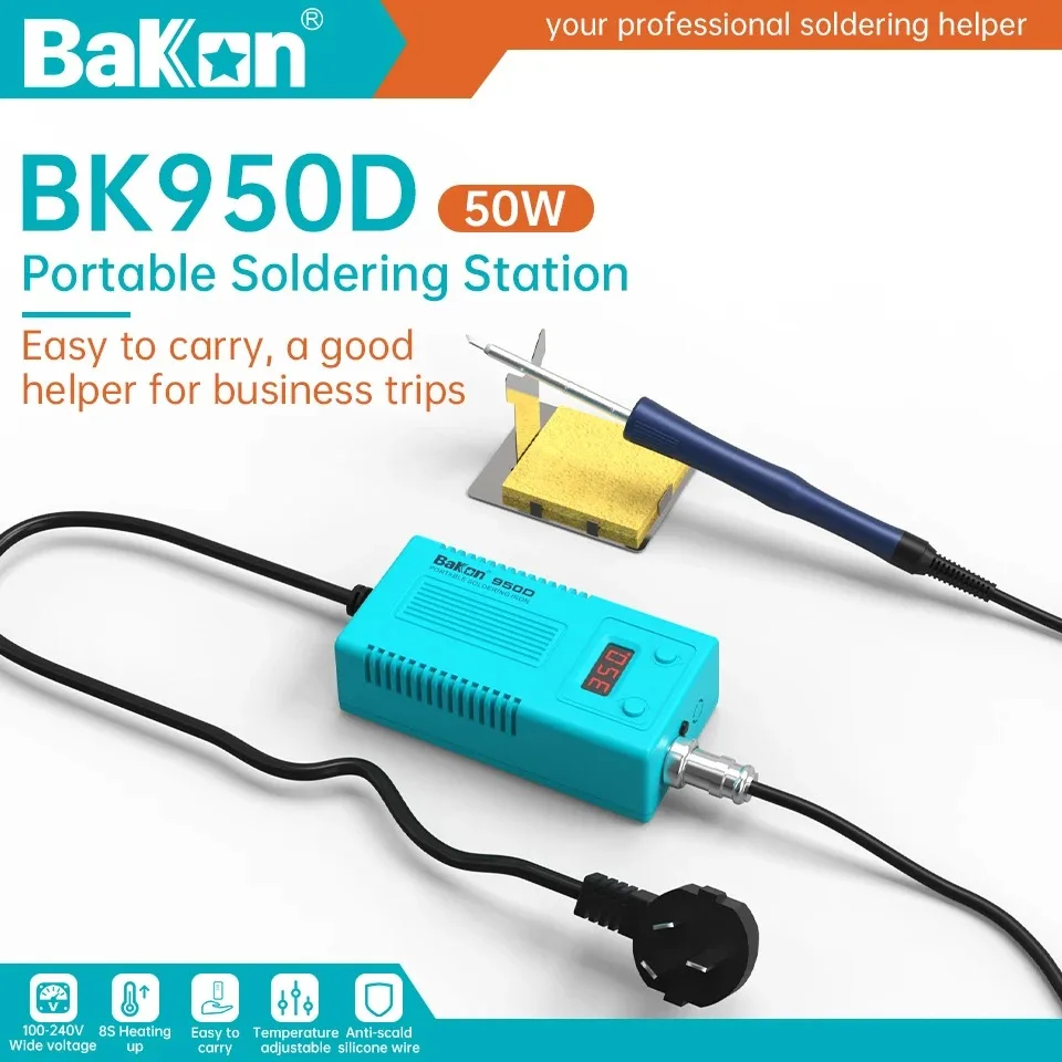 Stasiun Solder Bakon BK950D T1 - Diy Electronics Tool Kit ulasan dan harga