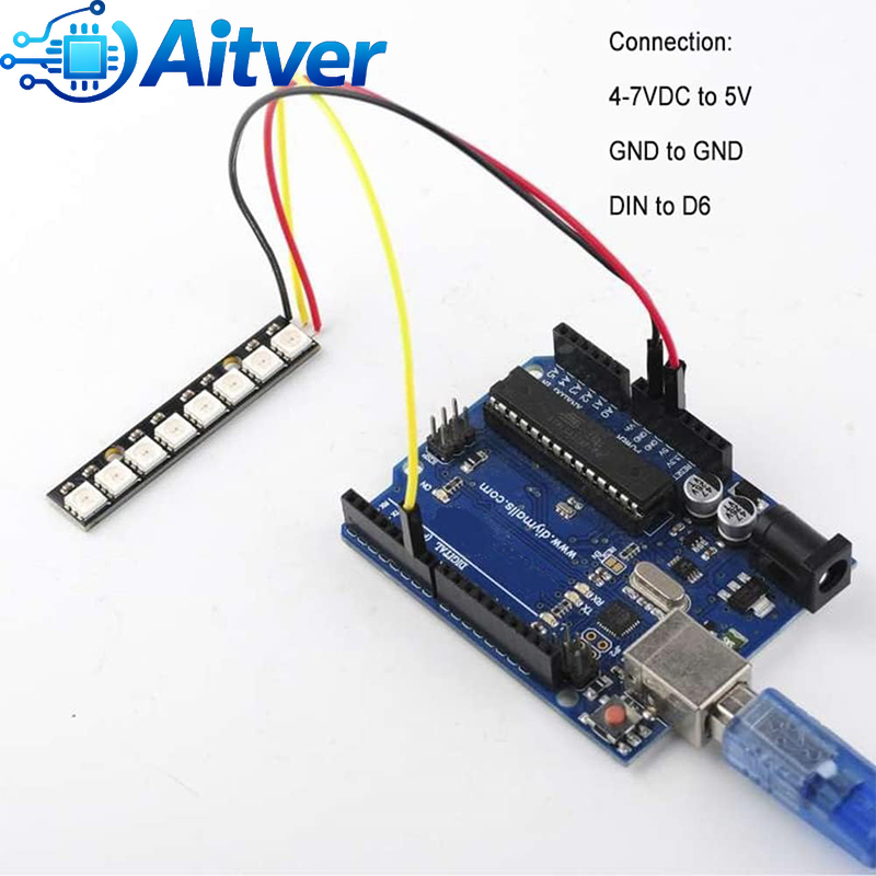 WS2812B 8Bit RGB LED Modul 5V  - Diy Electronics Address ulasan dan harga