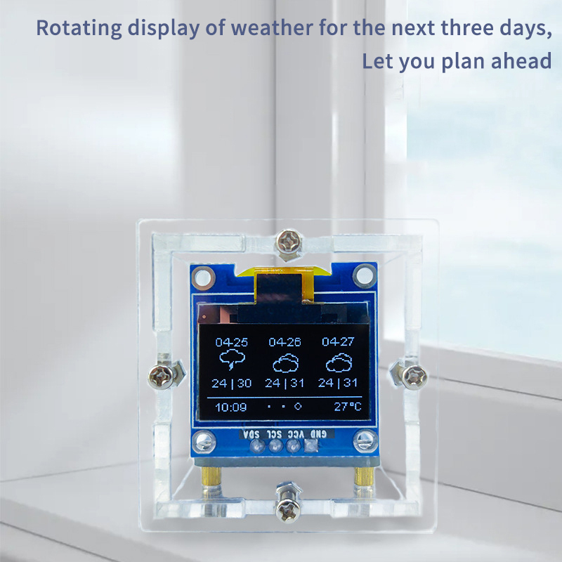 ESP8266 MINI Jam Cuaca WIFI Ja - Diy Soldering Station No Electronics ulasan dan harga