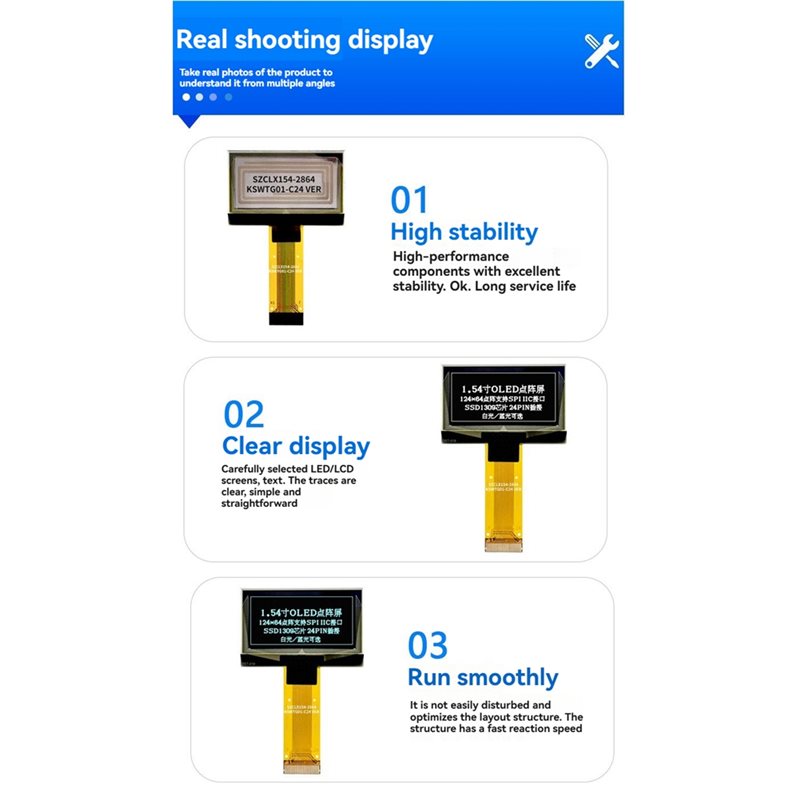 Modul Layar OLED Chip SSD1309  - Oled Display Module ulasan dan harga
