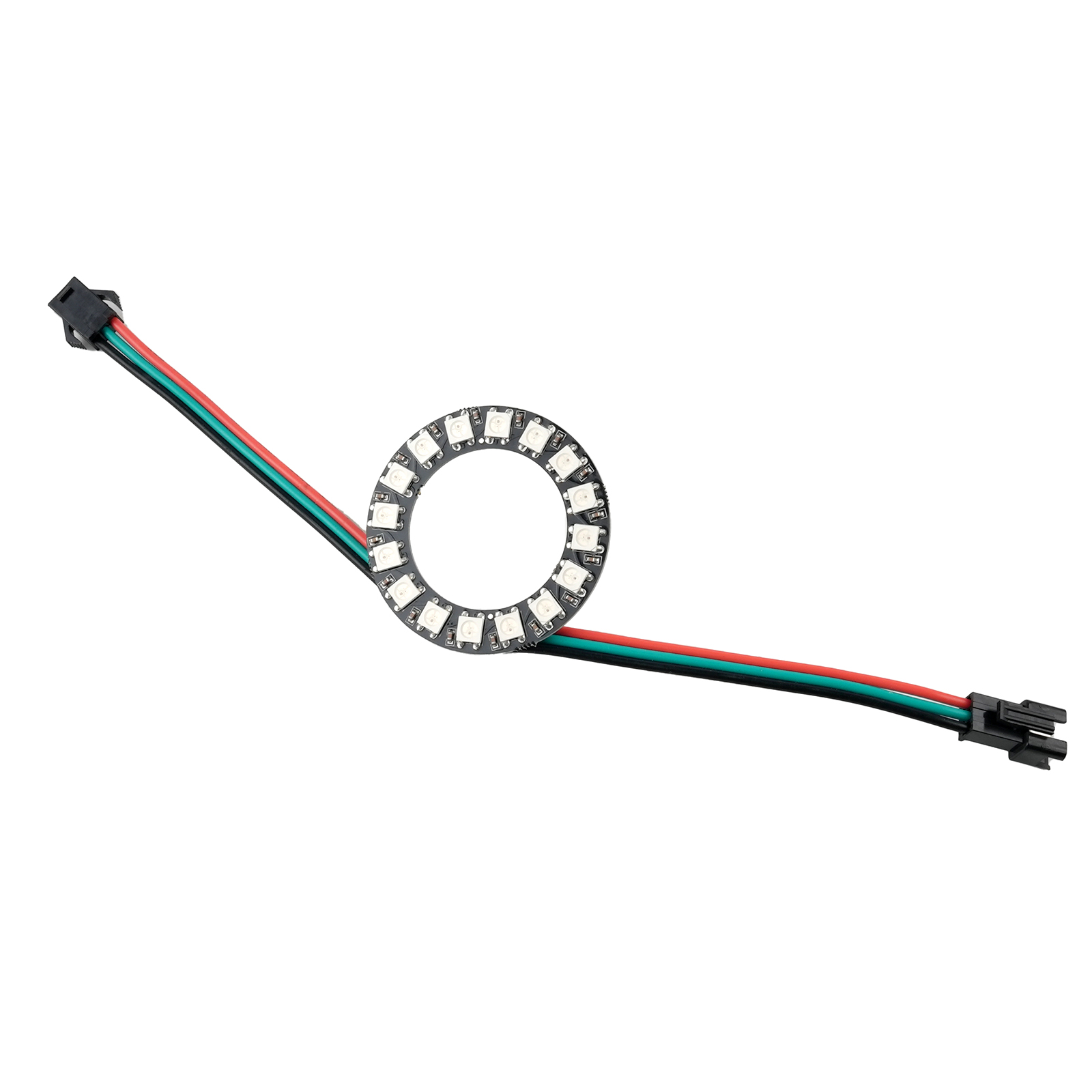 16LED WS2812B RGB Cincin Modul - Diy Electronics Address ulasan dan harga