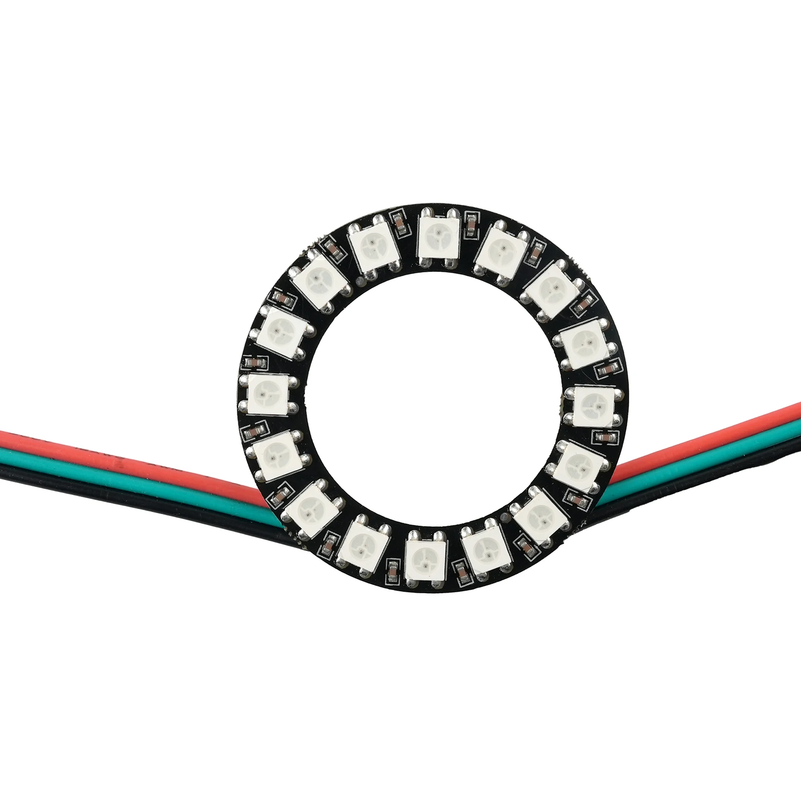 16LED WS2812B RGB Cincin Modul - Diy Electronics Address ulasan dan harga