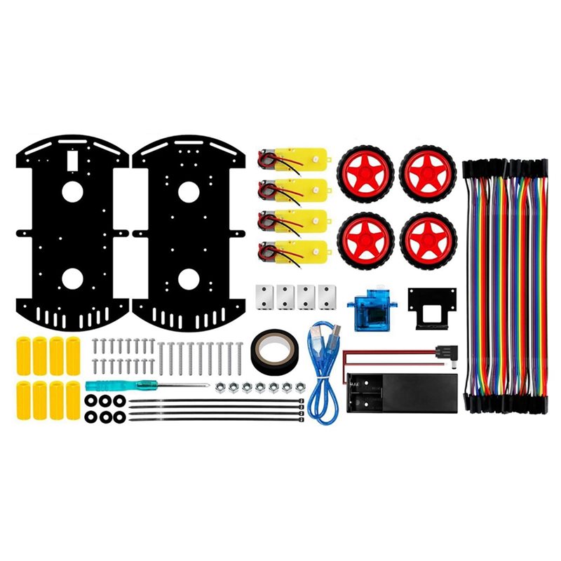 WOWFU-4WD Kit Mobil Robot Pint - Arduino Uno Starter Kit ulasan dan harga