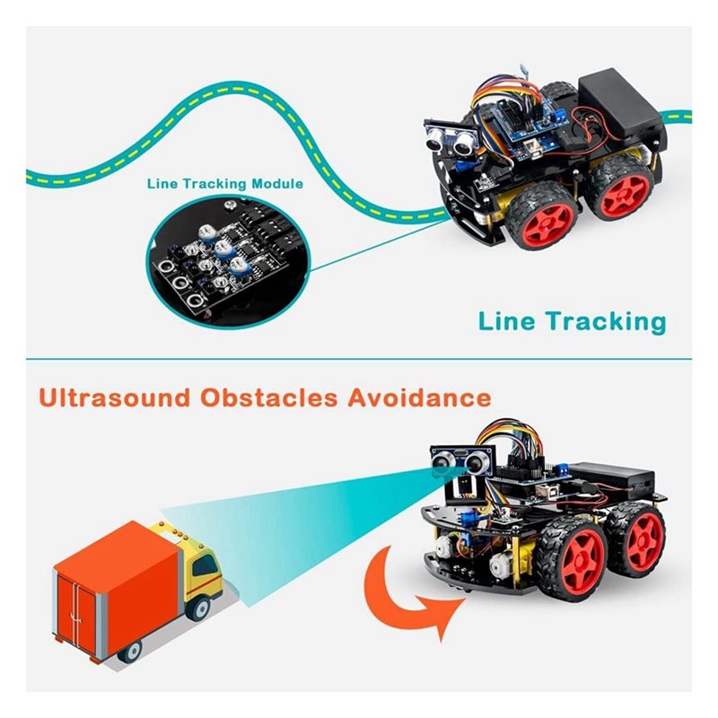 WOWFU-4WD Kit Mobil Robot Pint - Arduino Uno Starter Kit ulasan dan harga