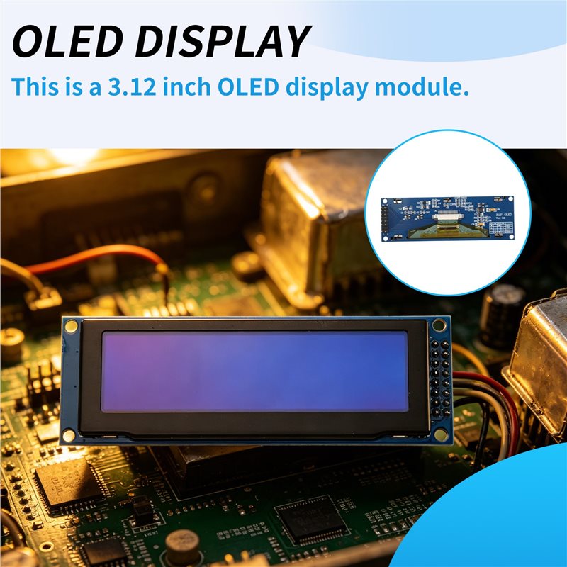 Layar OLED 3.12 Inci 256X64 SS - Oled Display Module ulasan dan harga
